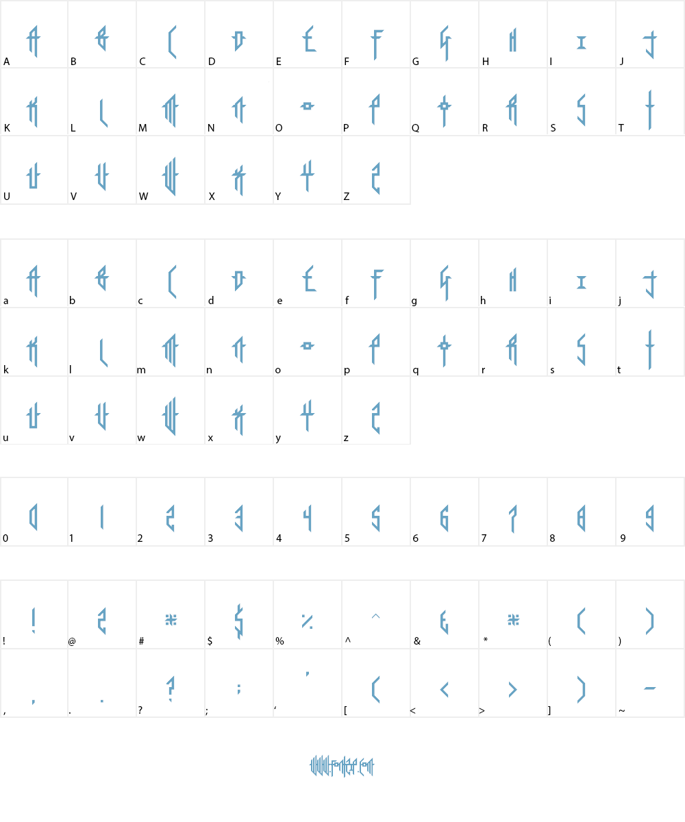 Sorrier Statements Font Character